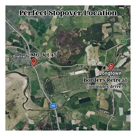 アパート Borders Retreat, Cosy 1 Bed Flat - 3miles From M6 Jct45 - Near A75, Gretna & Carlisle Longtown