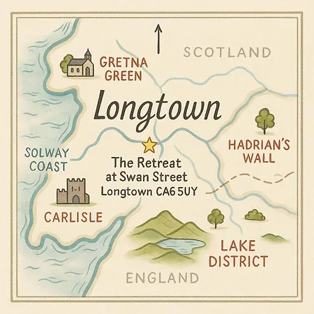 アパート Borders Retreat, Cosy 1 Bed Flat - 3miles From M6 Jct45 - Near A75, Gretna & Carlisle Longtown